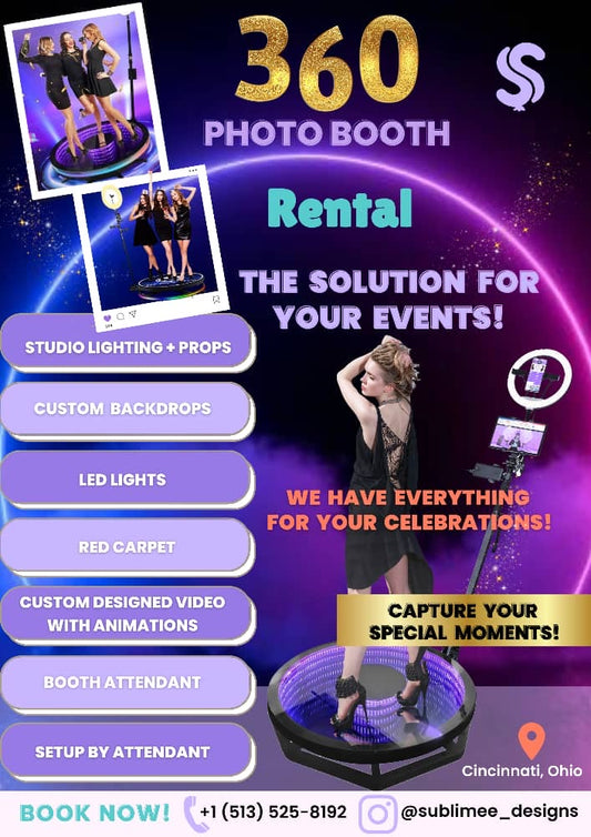 360 Photo Booth rentals